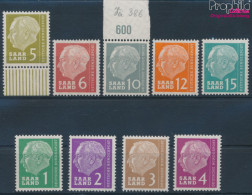 Saarland 380-388 Postfrisch 1957 Bundespräsident Heuss (I) (10215852 - Ongebruikt