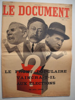 LE DOCUMENT : 1935 . LE FRONT POPULAIRE   .  ELECTIONS .. - Informations Générales