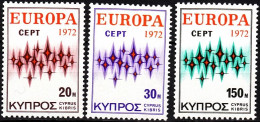 CYPRUS 1972 EUROPA. Complete Set, MNH - 1972