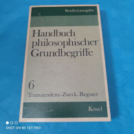 Handbuch Philosophischer Grundbegriffe Band 6 - Register - Andere & Zonder Classificatie