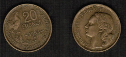 FRANCE   20 FRANCS 1953 B (KM # 917.2) #7549 - 20 Francs