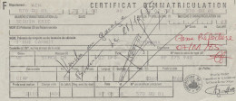 CARTE GRISE - RECIPISSE DE DECLARATION - FISCAL - FISCAUX - VOITURE  SIMCA - Voitures