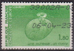 Conseil De L'Europe - FRANCE - Pied Chaussé Sortant D'un Oeuf - N° 85 - 1985 - Used