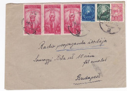 REVENUE STAMP, CONSTITUTION, REPUBLIC COAT OF ARMS, STAMPS ON COVER, 1948, ROMANIA - Fiscale Zegels