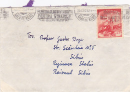 ROMANIAN- SOVIET REVOLUTION, STAMP ON COVER, 1952, ROMANIA - Brieven En Documenten