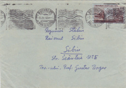 AGRICULTURE, STAMPS ON COVER, 1953, ROMANIA - Storia Postale