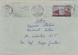 AGRICULTURE, STAMPS ON COVER, 1953, ROMANIA - Storia Postale