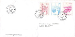 MONACO AFFRANCHISSEMENT COMPOSE SUR LETTRE INTERIEURE 1989 - Covers & Documents