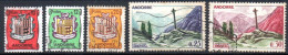 Andorre: Yvert N° 155-155A-157-158-159 - Oblitérés