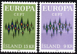 ICELAND / ISLAND 1972 EUROPA. Complete Set, MNH - 1972