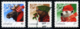 Canada (Scott No.2881-83 - Christmas 2015) (o) Set Of 3 - Oblitérés