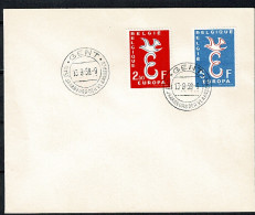 1958 1064/1065 FDC (Gent) : EUROPA - 1951-1960