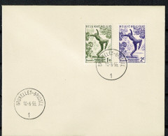 1955 969/970 FDC (Bruxs) : RIK WOUTERS - 1951-1960