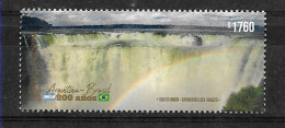 #75289 ARGENTINA 2023 BRASIL BRAZIL DIPLOMATIC RELATIONS 200°ANIV WATERFALLS IGUAZU MNH - Nuovi