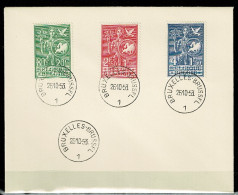 1953 927/929 FDC (Bruxs) : Europese Gedachte - 1951-1960