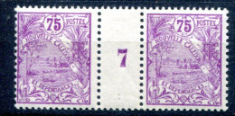 Nouvelle Calédonie      124 **  Paire Millesime 7 - Unused Stamps