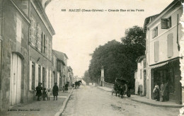 MAUZE - GRANDE RUE Et Les PONTS  - - Mauze Sur Le Mignon