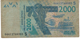 W.A.S. GUINEA BISSAU P916b 2000 FRANCS (20)04 2004 Signature 32 FINE NO P.h. - États D'Afrique De L'Ouest