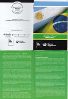 #75292 ARGENTINA 2023 BRASIL BRAZIL DIPLOMATIC RELATIONS 200°ANIV WATERFALLS IGUAZU POST OFFICIAL BROCHURE - Unused Stamps