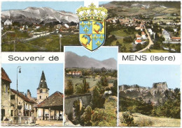 CPSM Grand Format De MENS (38) – Multivues. Edition Combier, Mâcon (Cim), N° 1 C. - Mens