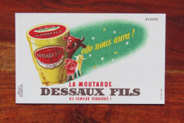 Buvard Ancien " Moutarde Dessaux Fils " - Food