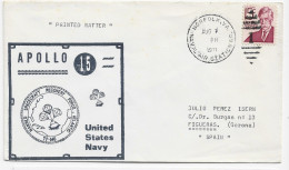 3821 Carta Aérea, Norfolk. Va.  1971, Apollo 15, Apolo, , Espacio, Nave, Astronauta,fechador Numeral 1 - Cartas & Documentos