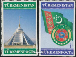 Turkmenistan 101-102 (kompl.Ausg.) Postfrisch 2001 Symbole - Turkmenistan