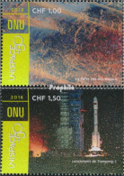 UNO - Genf 1041-1042 (kompl.Ausg.) Postfrisch 2018 Erforschung Des Weltraums - Unused Stamps