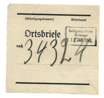 Feldpost Vorbindezettel Luftgaupostamt Brüssel Quiberville 1941 - Feldpost 2a Guerra Mondiale