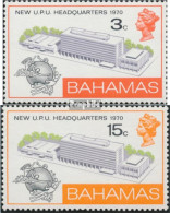Bahamas 306-307 (kompl.Ausg.) Postfrisch 1970 Weltpostverein In Bern - 1963-1973 Autonomie Interne