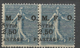 SYRIE  N° 87j Surcharge à Chel En Paire NEUF* CHARNIERE   / Hinge  / MH - Unused Stamps