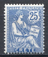 Réf 76 CL2 < -- CRETE < N° 9 * NEUF Ch. * MH -- > - Unused Stamps
