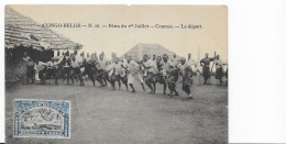 CPA - CONGO-BELGE - FETES DU 1er JUILLET - COURSES - LE DEPART - Belgian Congo