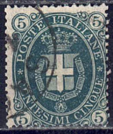 Italien 1889 - Wappen, Nr. 55, Gestempelt / Used - Oblitérés