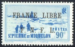 Phare De La Tortue  0,90fr  Surchargé «France Libre/ F.N.F.L.»  Yv 262  MNH ** - Ongebruikt