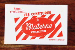 Buvard Ancien " Les Confitures MATERNE " - Food
