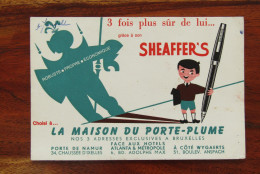 Buvard Ancien " SHEAFFER'S La Maison Du Porte-plume " - Food