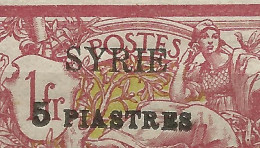 SYRIE  N° 116 5 PIASTRES En Gras  NEUF* CHARNIERE   / Hinge  / MH - Unused Stamps