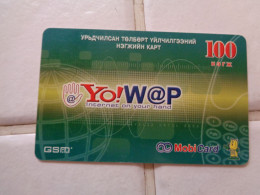 Mongolia Phonecard - Mongolië