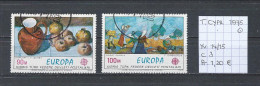 (TJ) Europa CEPT 1975 - Turks Cyprus YT 14/15 (gest./obl./used) - 1975