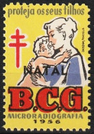 Vignette/ Vinheta, Portugal - BCG Microradiografia. 1956 Natal -|- MNH - No Gum - Local Post Stamps