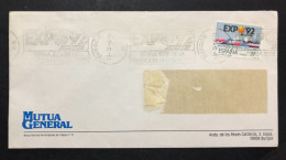 SPAIN, Cover With Special Cancellation « EXPO '92 », « BURGOS Postmark », 1987 - 1992 – Siviglia (Spagna)