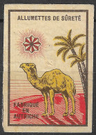 FABRIQUE EN AUTRICHE MADE IN AUSTRIA   Phillumeny MATCHBOX LABEL ALLUMETTES DE SÛRETÊ   3.5 X 5 Cm - Matchbox Labels