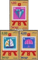 Israel 665-667 (kompl.Ausg.) Postfrisch 1976 Briefmarkenausstellung - Unused Stamps (without Tabs)
