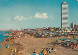 CARTOLINA  CESENATICO,CESENA,EMILIA ROMAGNA-LA RIDENTE SPIAGGIA-MARE,SOLE,VACANZA,BARCHE,BOLLO STACCATO,VIAGGIATA 1967 - Cesena