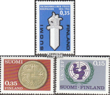 Finnland 615,616,617 (kompl.Ausg.) Postfrisch 1966 Sondermarken - Nuovi
