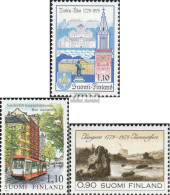 Finnland 839,840,841 (kompl.Ausg.) Postfrisch 1979 Turku, Umweltschutz, Tampere - Nuovi