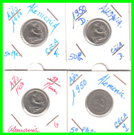 ALEMANIA FEDERAL - DEUTSCHLAND - GERMANY –  4 MONEDAS DE 50 Pfn. DEL AÑO 1950 -  CECAS - D – F – G – J.- - 50 Pfennig