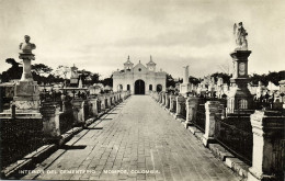 Colombia, MOMPÓS, Interior Del Cementerio (1930s) RPPC Postcard - Kolumbien