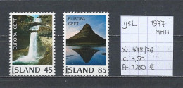 (TJ) Europa CEPT 1977 - IJsland YT 475/76 (postfris/neuf/MNH) - 1977